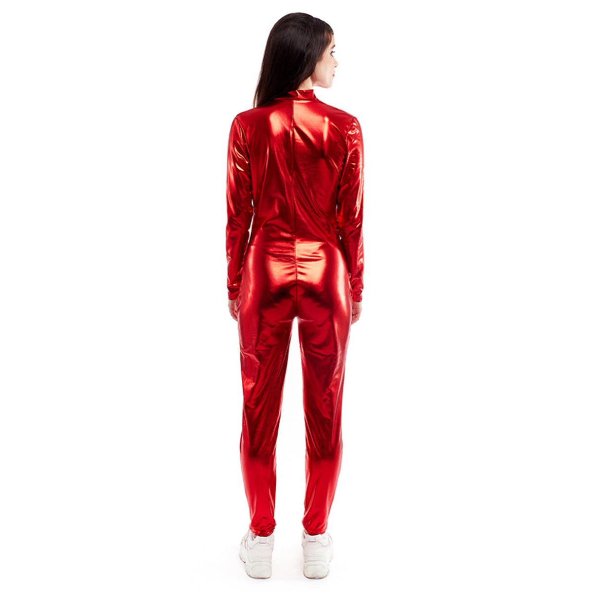 Red Metallic Tights Adult