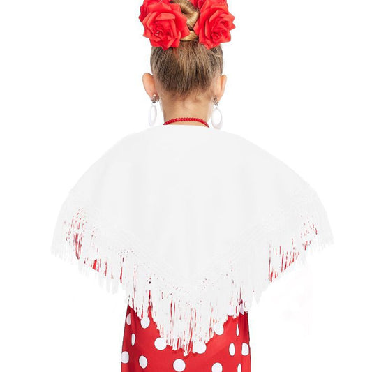 Kids White Shawl