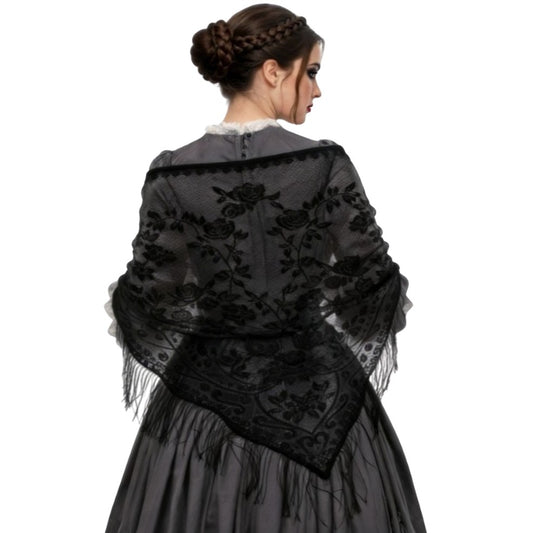 Black Lace Shawl