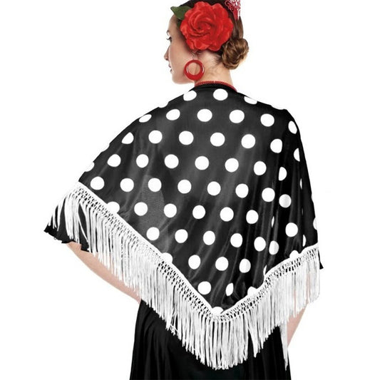 White Polka Dot Shawl
