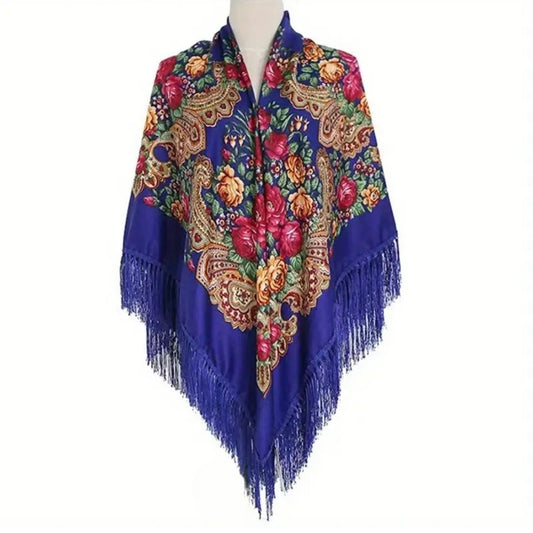 Traditional Blue Shawl