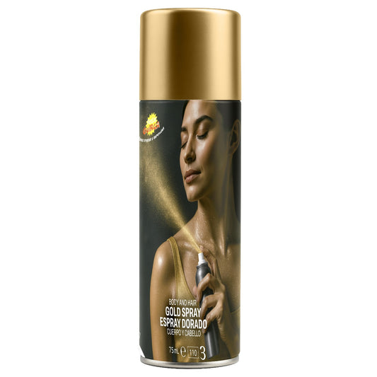 Gold Spray Makeup