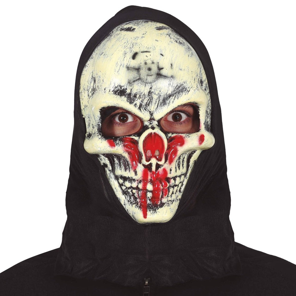 Bloody Skeleton Mask with Hood
