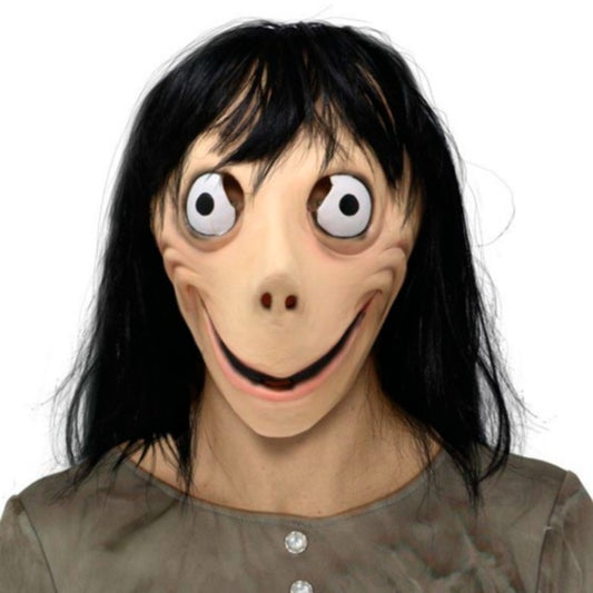 Momo Creepypasta Girl Latex Mask