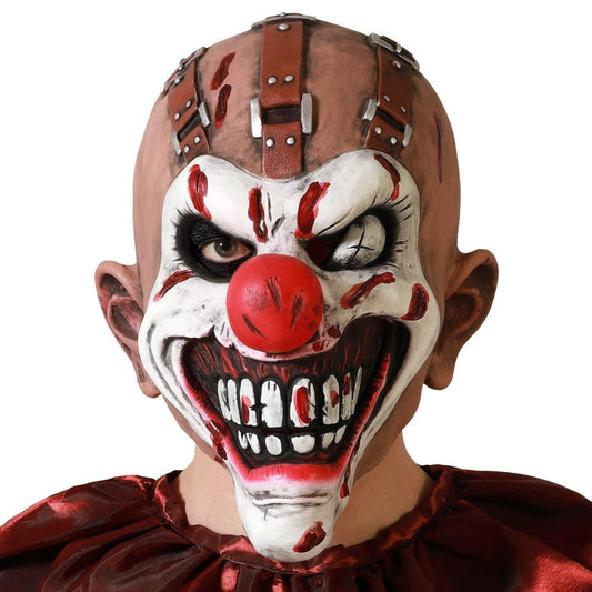 Latex Clown Mask with Straps