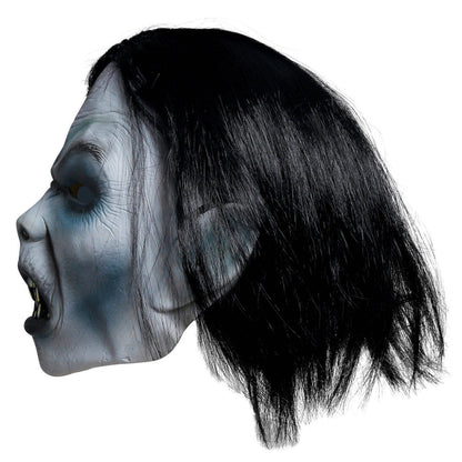 Latex Vampire Mask with Hair