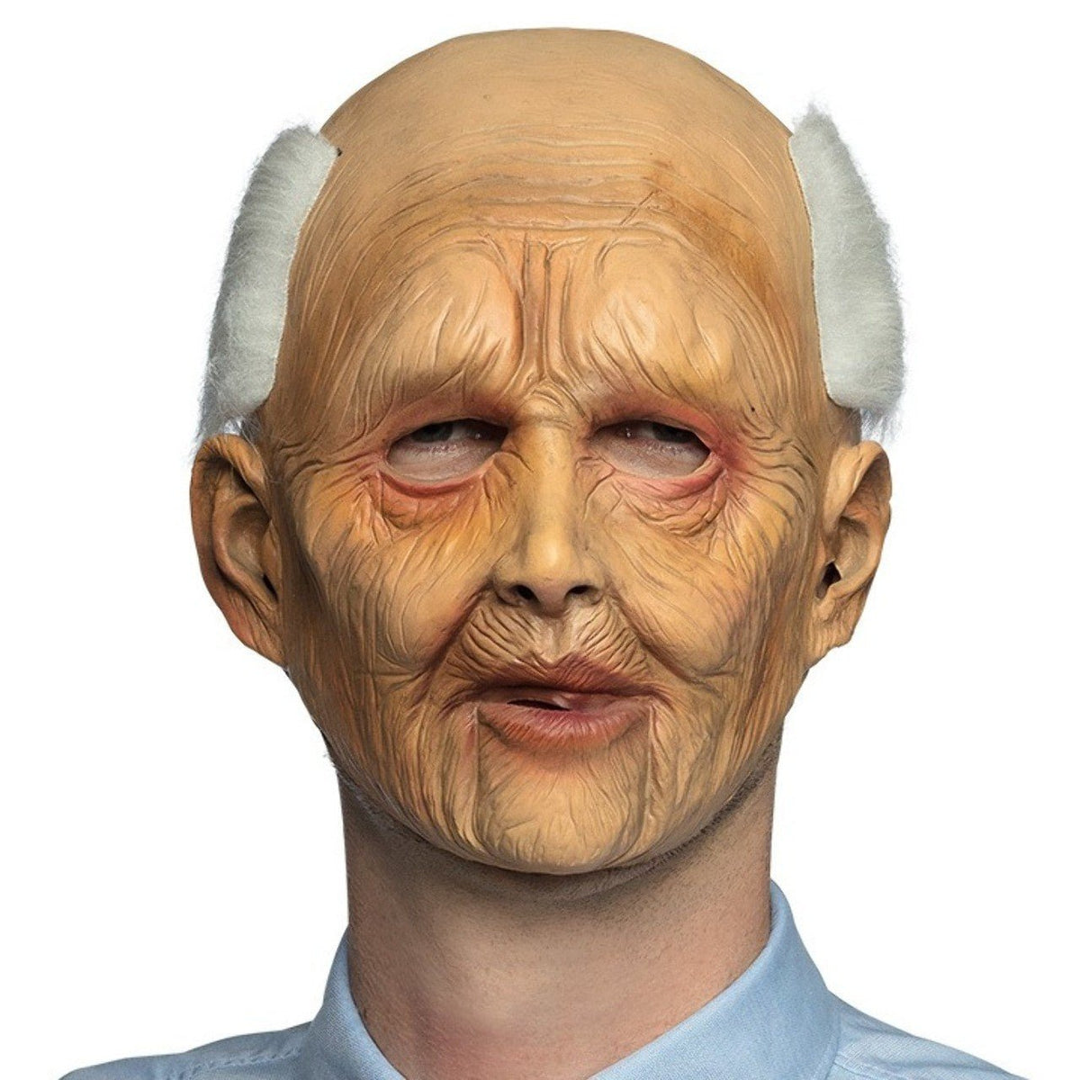 Wrinkled Old Man Latex Mask
