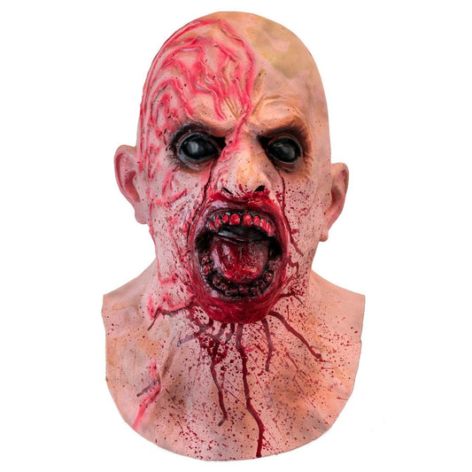 Bloody Zombie Latex Mask with Neck