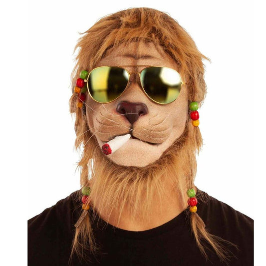 Jamaican Lion Latex Mask