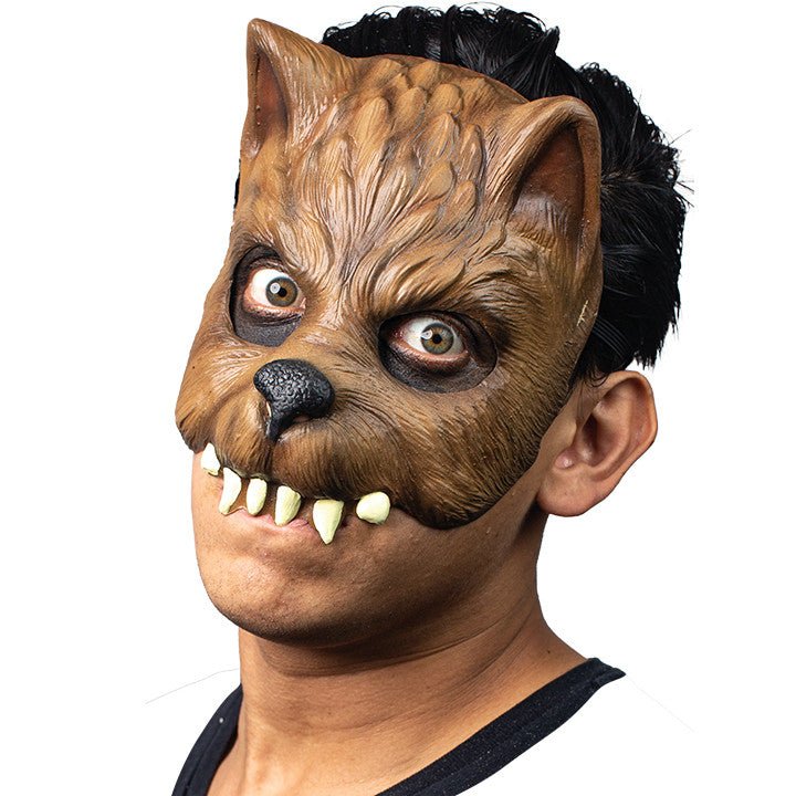 Brown Wolf Half Latex Mask