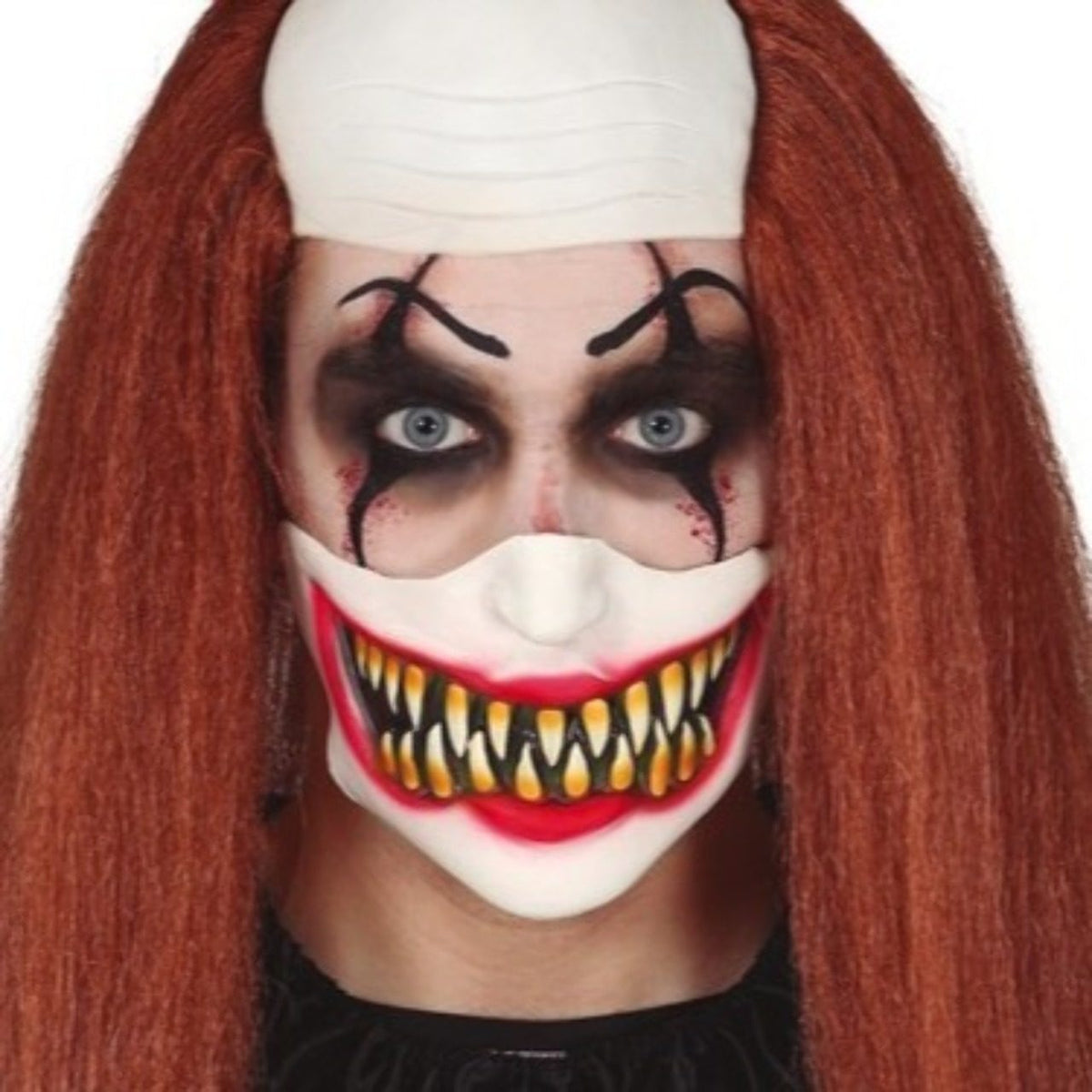 Half Latex Mask Killer Clown