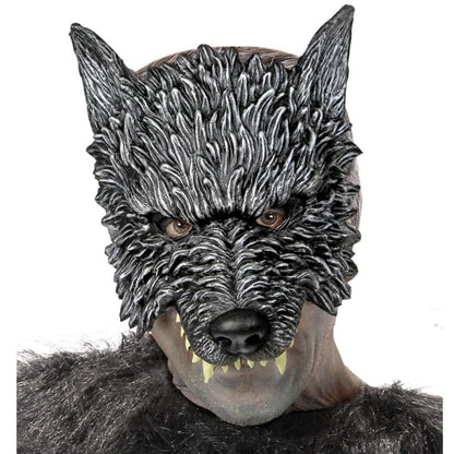 Grey Wolf Half Mask