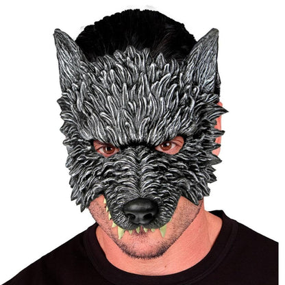Grey Wolf Half Mask