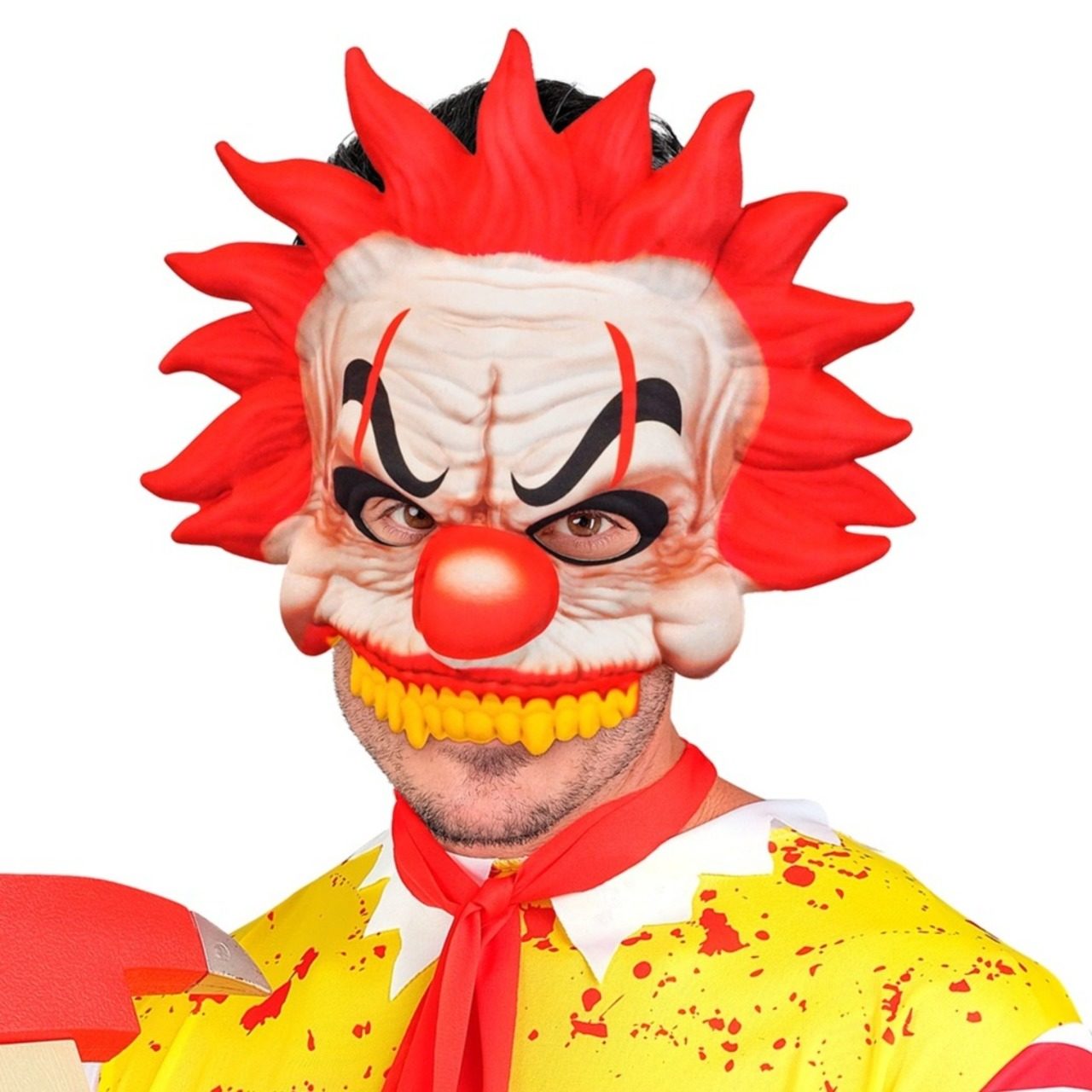 Half Clown Burger Mask