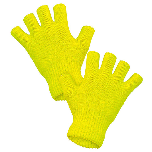 Neon Yellow Mittens