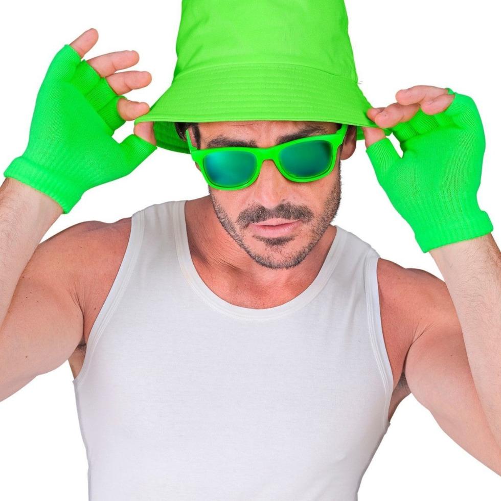 Neon Green Mittens