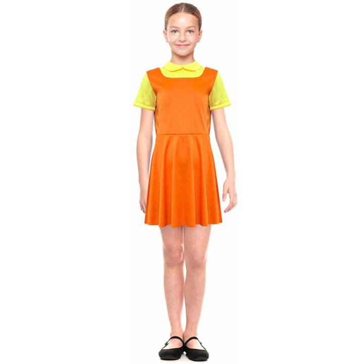 Girls Squid Game Doll Costume