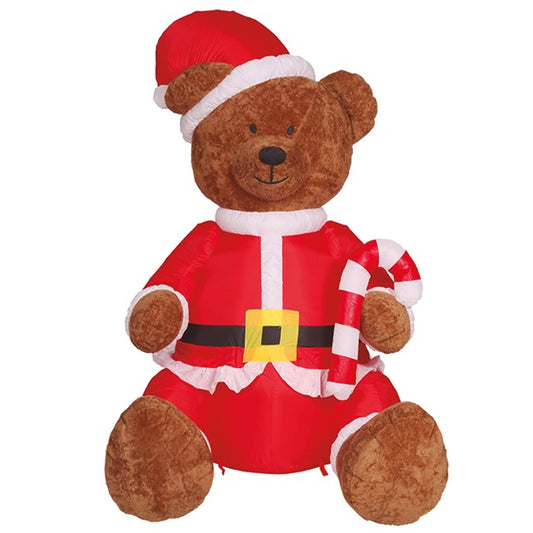 Light-up Inflatable Santa Bear