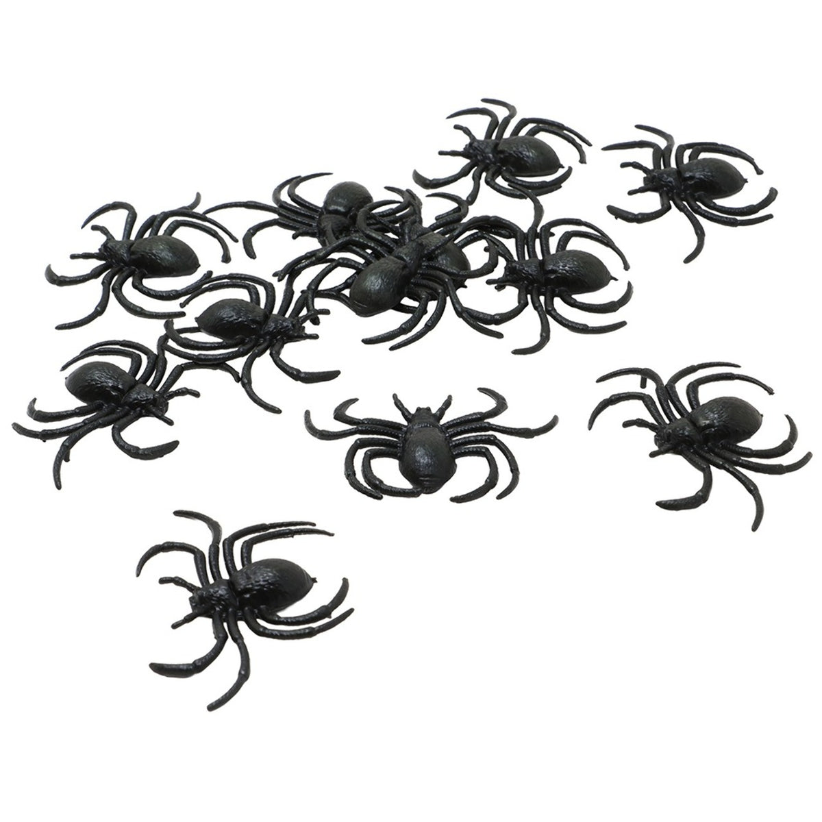 Pack of 12 Black Spiders