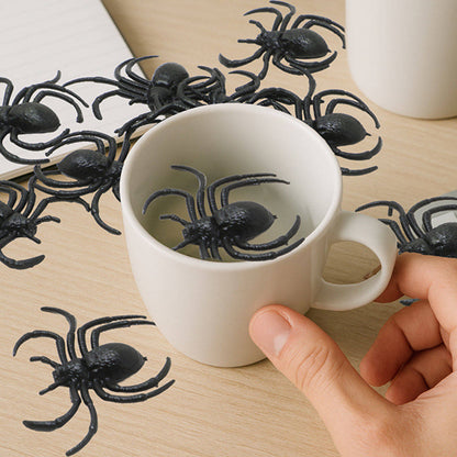 Pack of 12 Black Spiders
