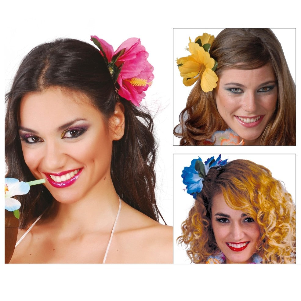 Pack of 2 Hawaiian Flowers (Assorted Colours)