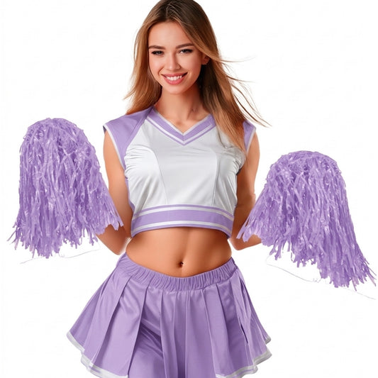 Pack of 2 Violet Pompoms 80g