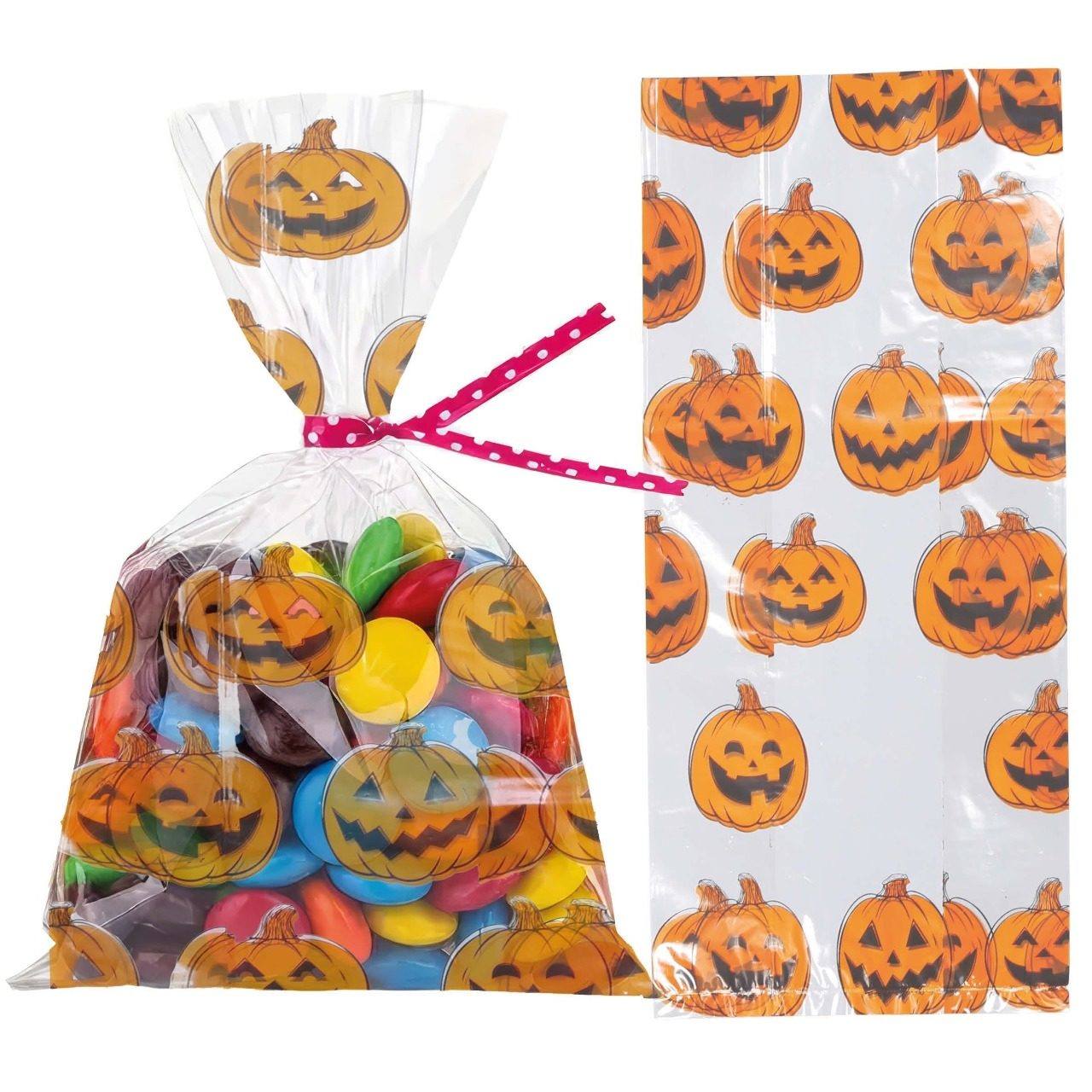 Pack of 20 Pumpkin Sweet Bags