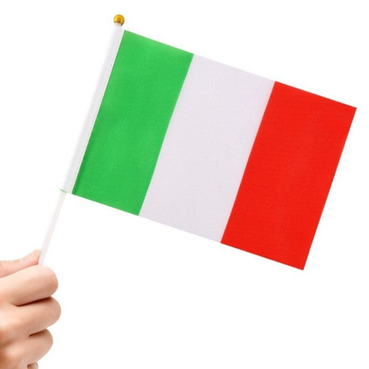 Pack of 24 Italy Hand Flags 20 x 30 cm