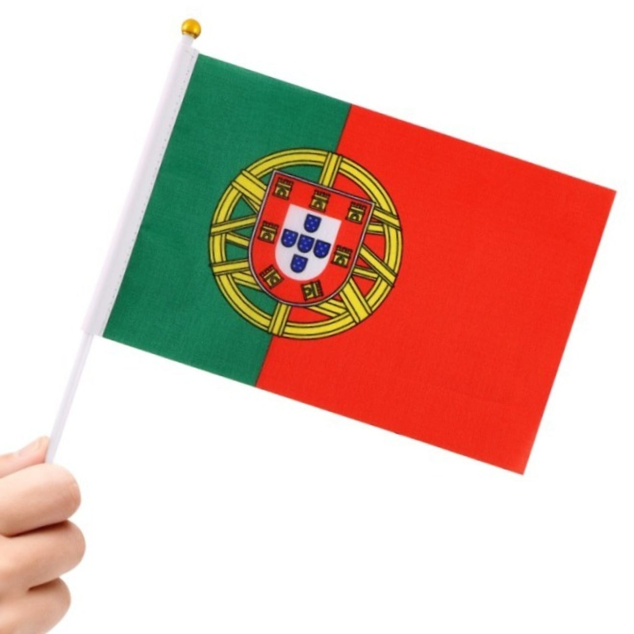 Pack of 24 Portugal Hand Flags 20 x 30 cm