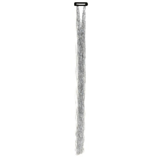 Pack of 3 Shiny Silver Hair Strands
