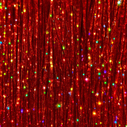 Pack of 3 Shiny Red Hair Strands