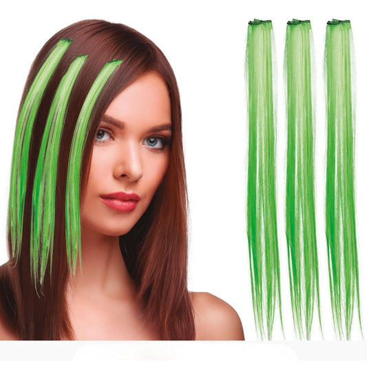 Pack of 3 Green Hair Strands