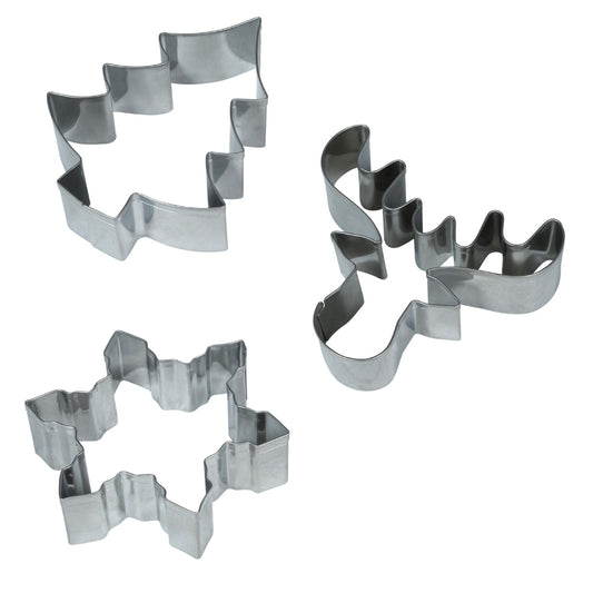 Set of 3 Metal Christmas Cookie Cutters