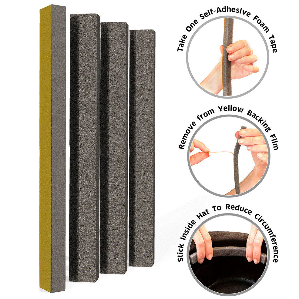 Pack of 4 Self-adhesive Hat Bands