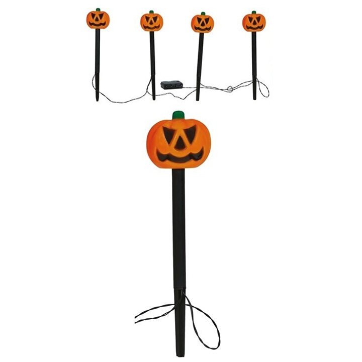 Pack of 4 Pumpkin Garden Lanterns