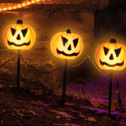 Pack of 4 Pumpkin Garden Lanterns