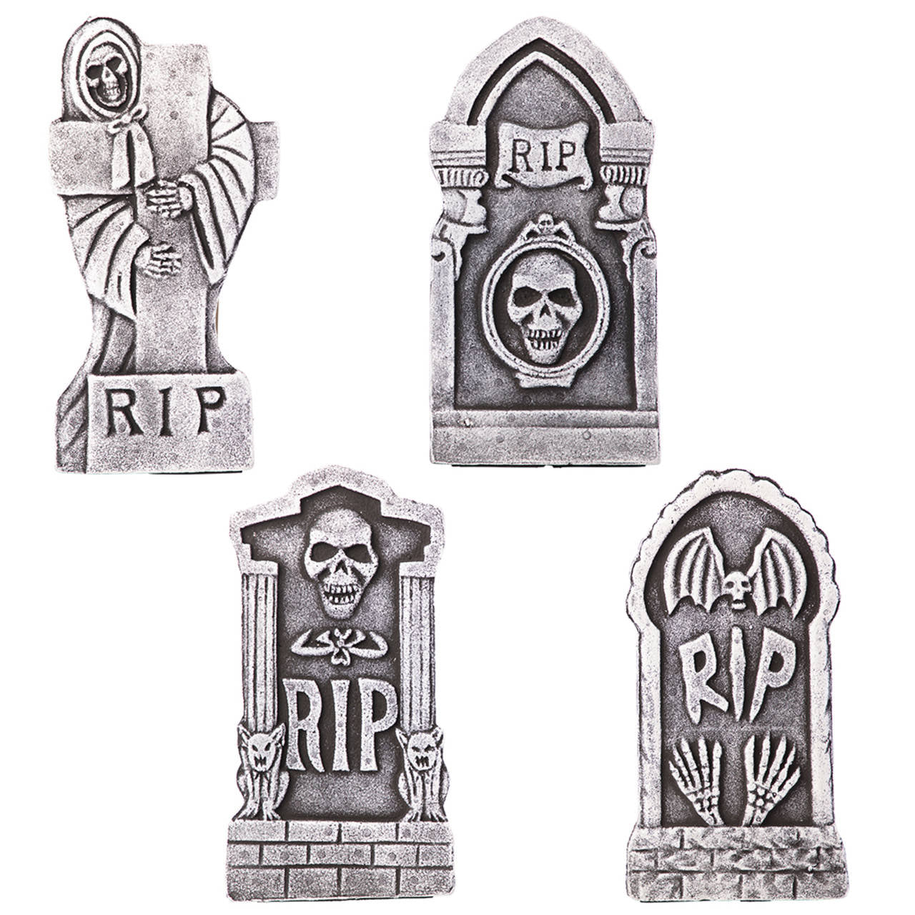 Pack of 4 Terrifying Tombstones