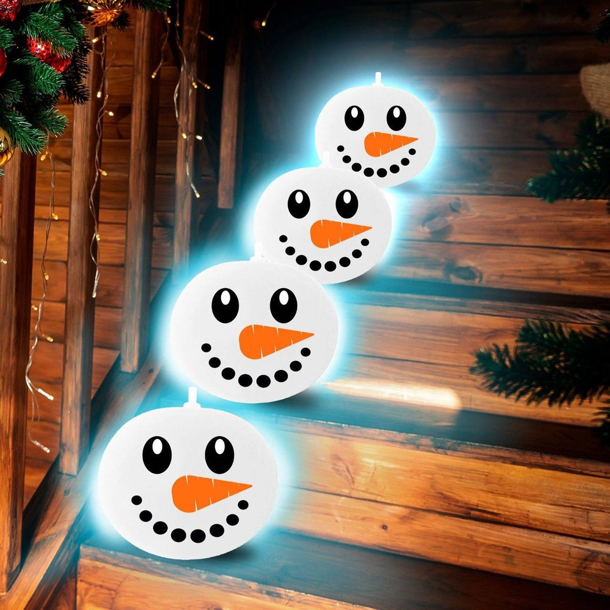 Pack of 5 Snowman Latex Balloons