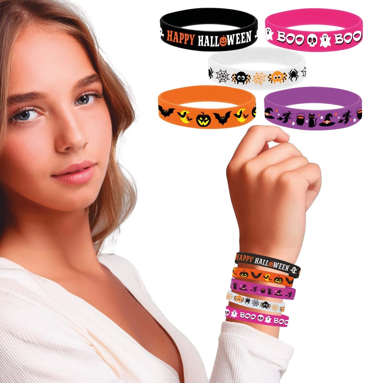 Pack of 5 Halloween Bracelets