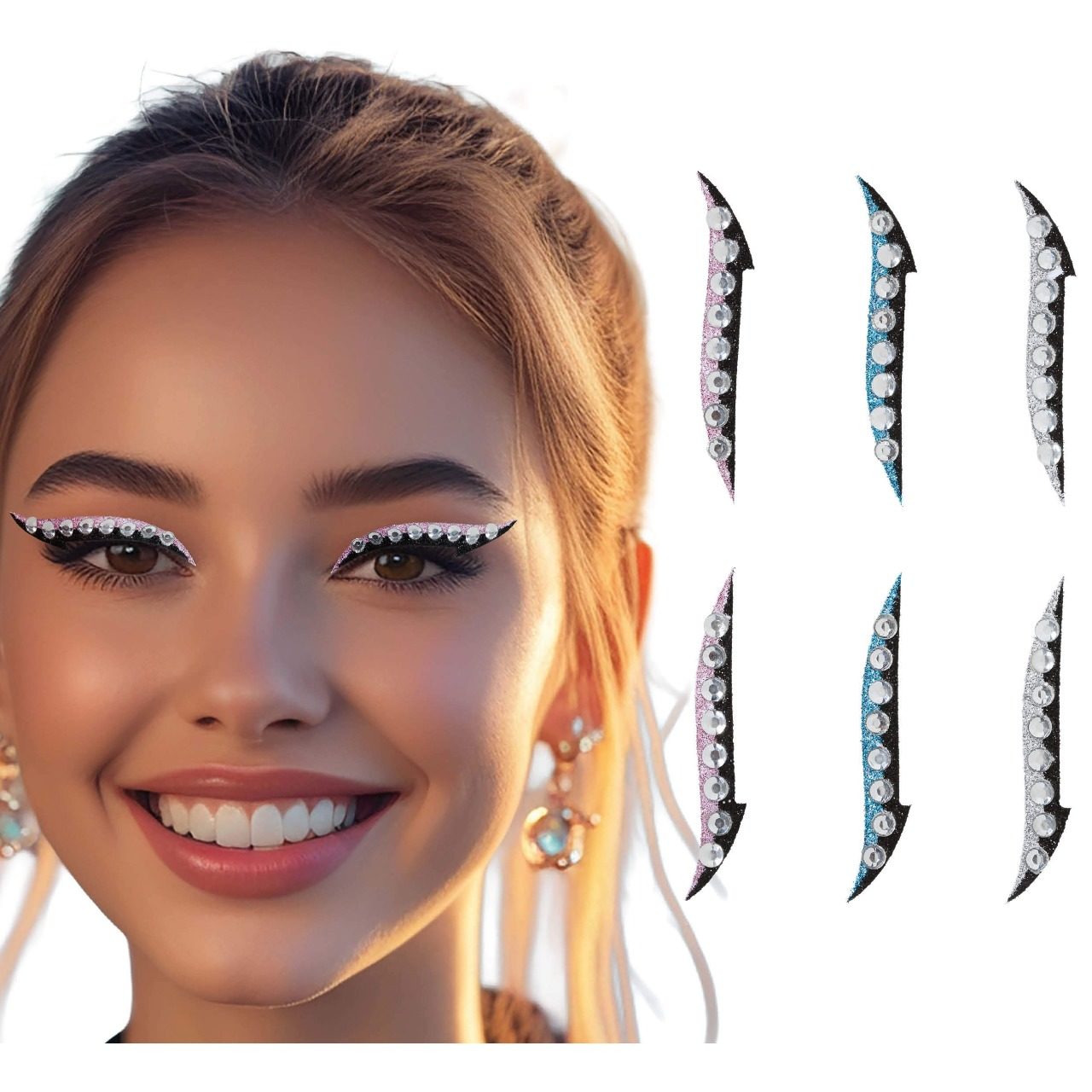 Pack of 6 Gem Eye Liners