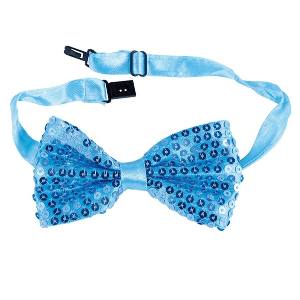 Light Blue Sequin Bow tie