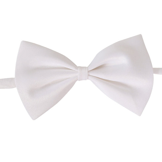 White Fabric Bow tie