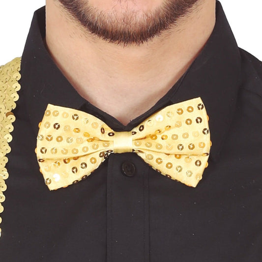 Gold Sequin Bow tie