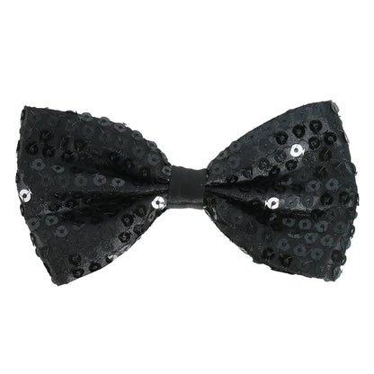 Black Sequin Bow tie