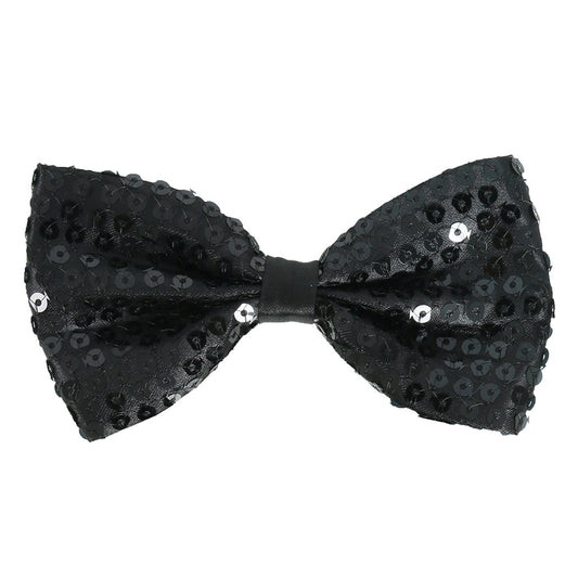 Black Sequin Bow tie
