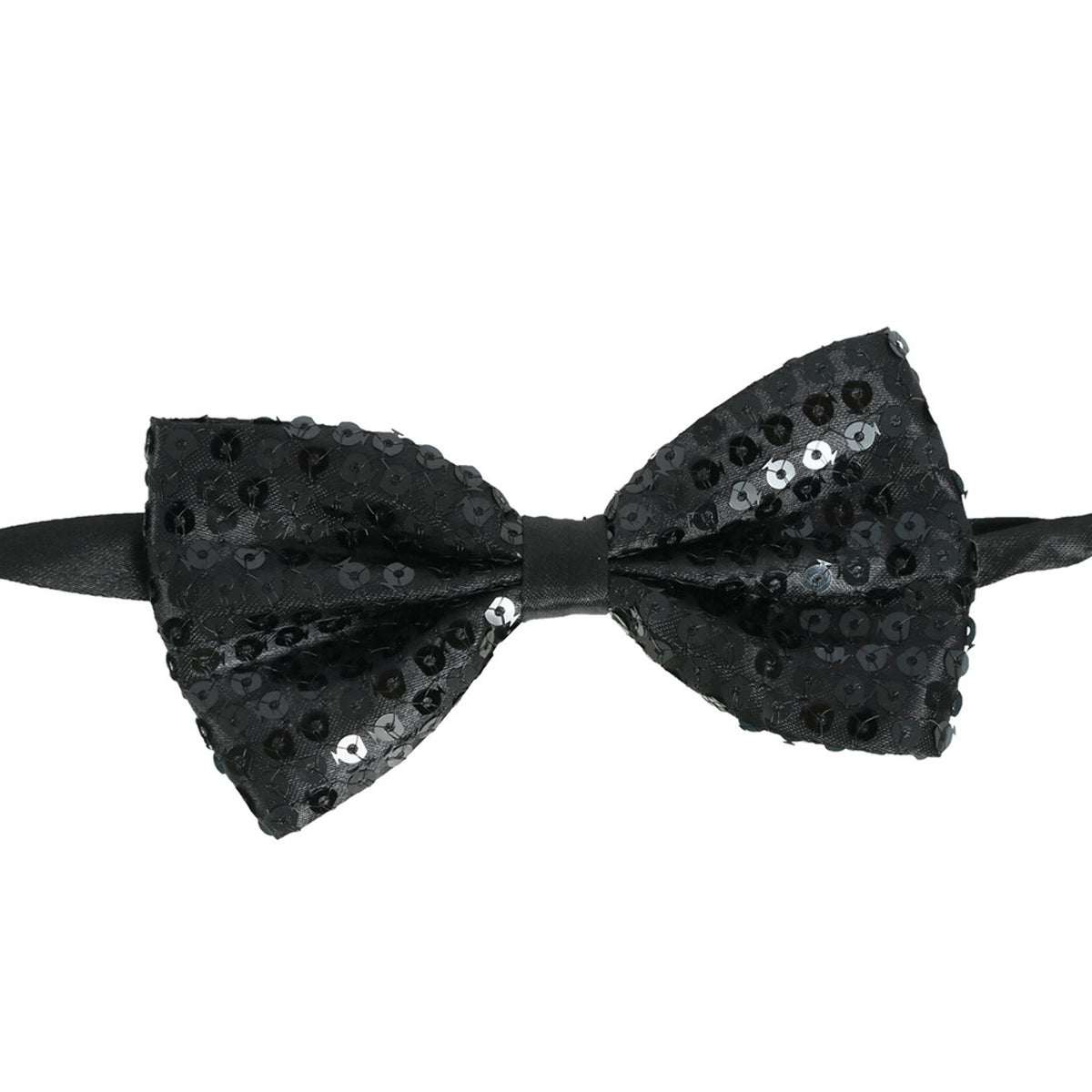 Black Sequin Bow tie