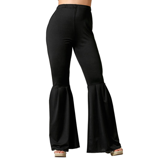 Black Flared Disco Trousers