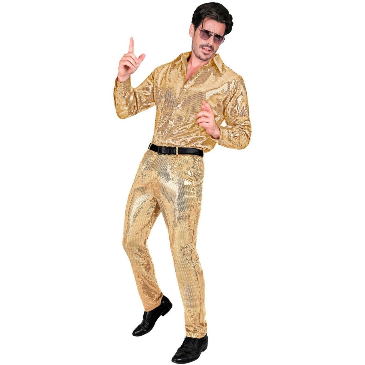 Gold Sequin Trousers