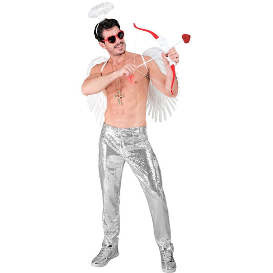 Silver Sequin Trousers
