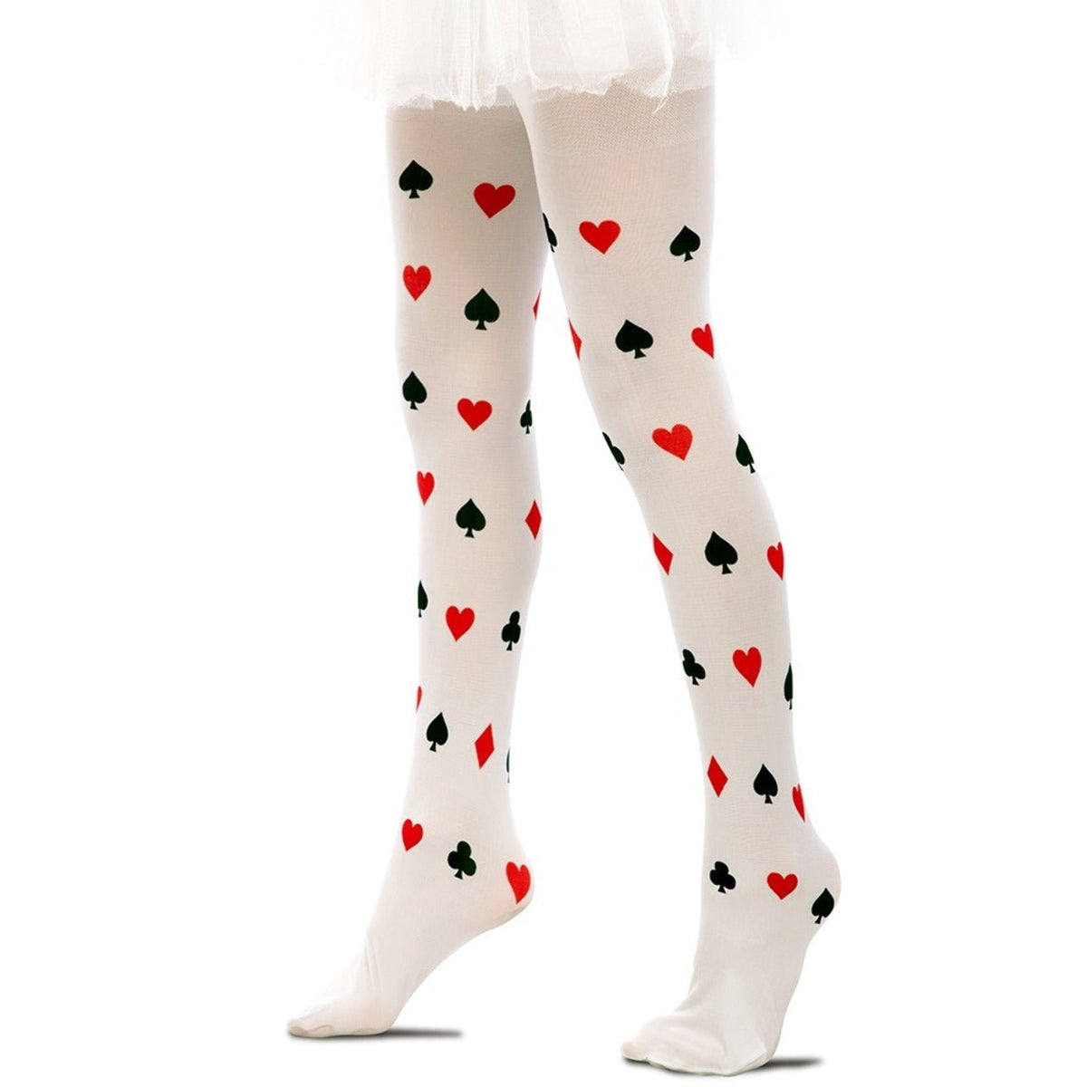 Girls Poker Cards Tights
